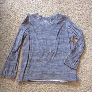 Cuddl Duds Climate Right Gray XL 18/20 Plush Velour Base Layer Shirt EUC